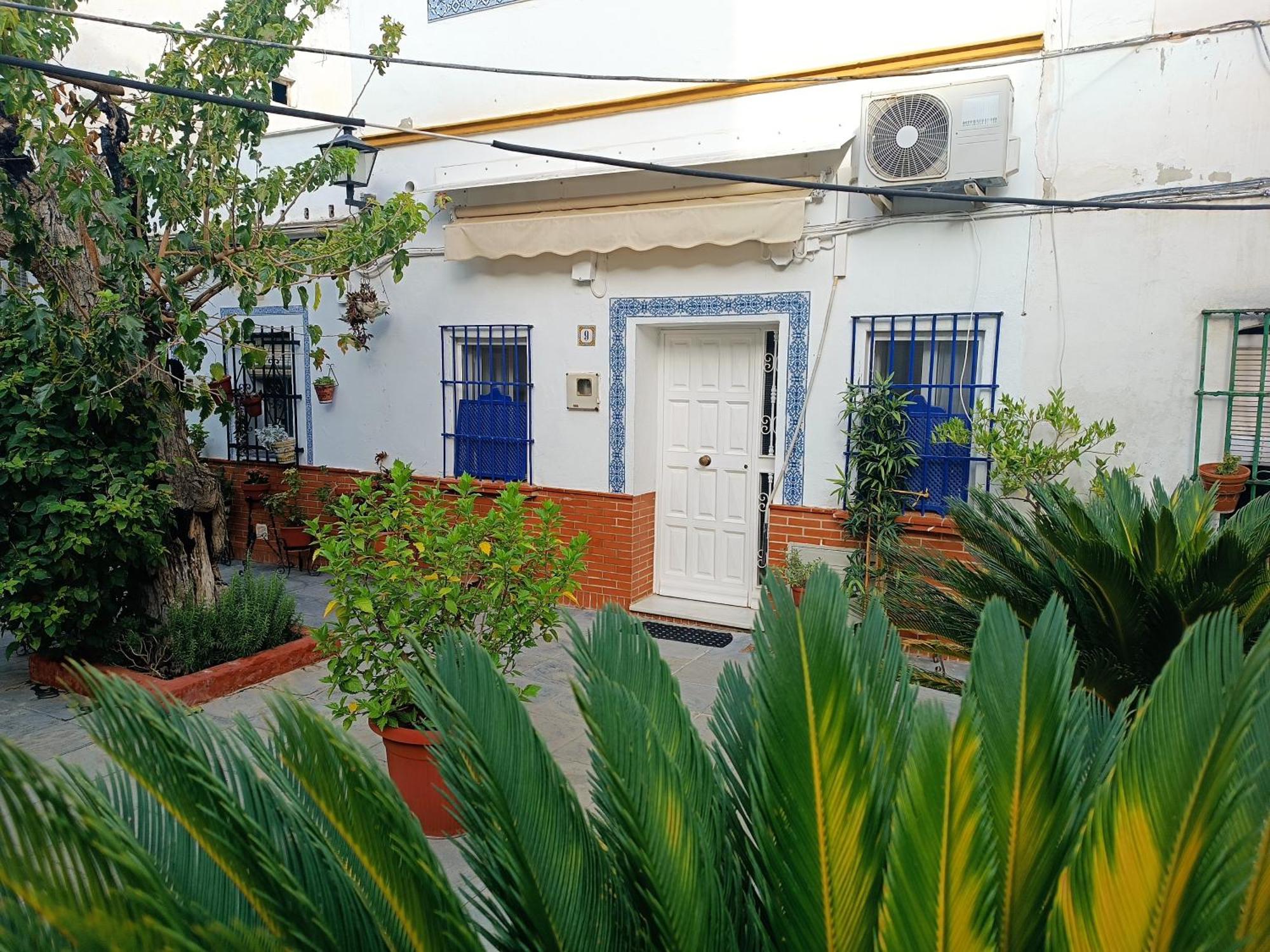 Tipico Y Pintoresco Patio De Vecinos, Con Encanto Sevilla Exterior foto